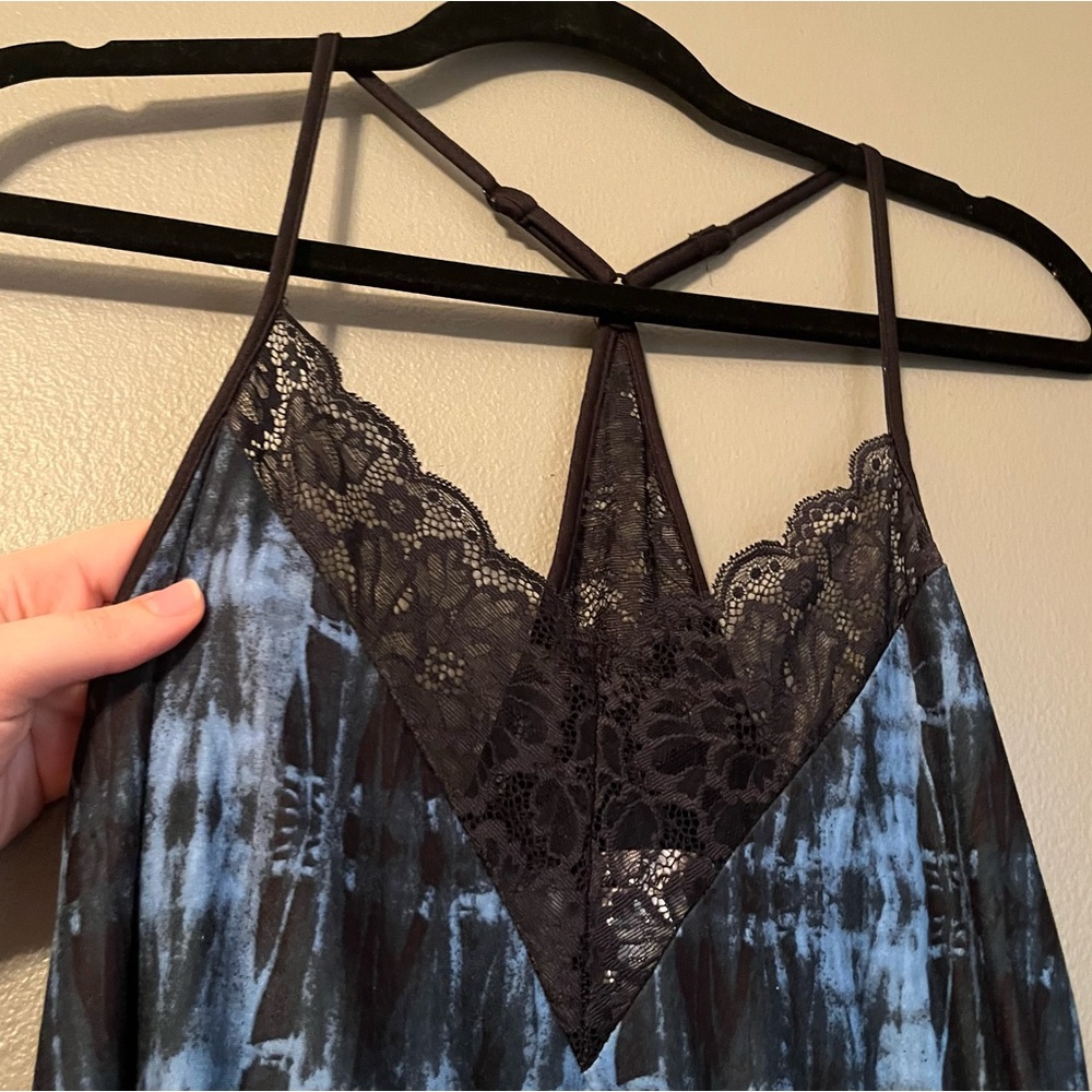 NWT Linea Donatella Sz Small Turquoise Tie Die Nightie! - Picture 2 of 8
